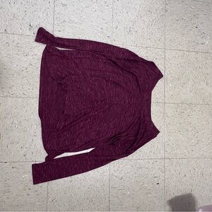 Old Navy Purple Relaxed Off-the-Shoulder Sweater